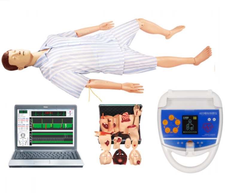 高级综合急救护理训练模拟人（AED、CPR、护理、